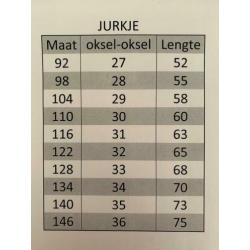 Jurkje bloemenmeisje/lotusbloem (ook met lange mouw) mt 92