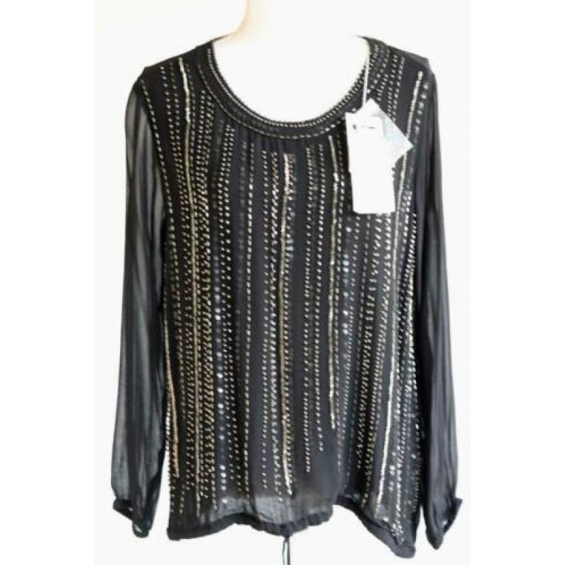 Zwarte blouse Patrizia Pepe, nieuw