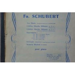 2 Oude partituren Fr. Schubert.