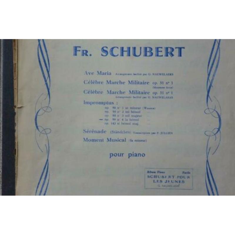 2 Oude partituren Fr. Schubert.