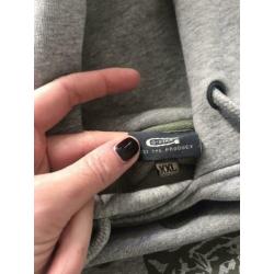 G STAR RAW grijze hoodie sweater groen print XXL heren ZGAN