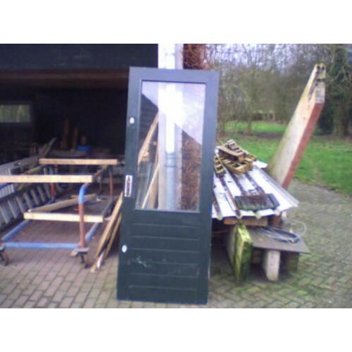 Achterdeur /buitendeur 825 × 2115 met borstwering (820mm)