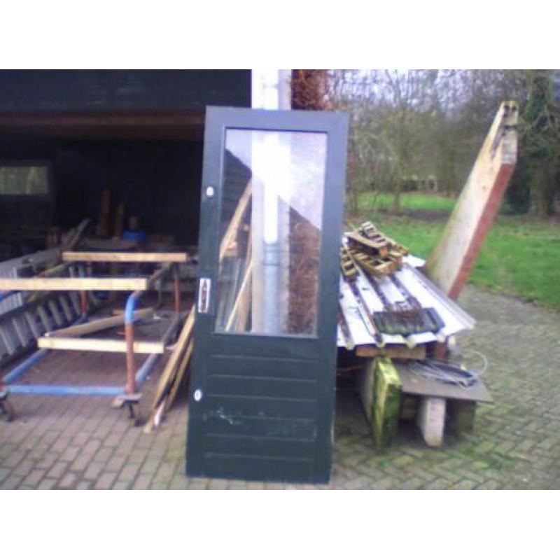 Achterdeur /buitendeur 825 × 2115 met borstwering (820mm)