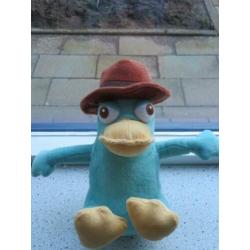 2 x Perry het Vogelbekdier Disney bruine hoed oranje staart