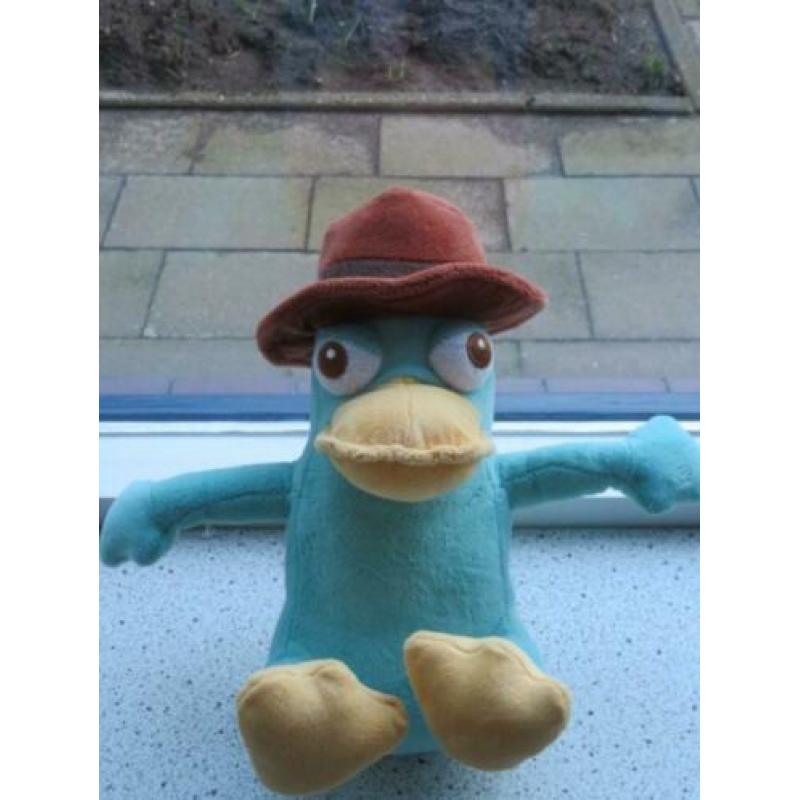 2 x Perry het Vogelbekdier Disney bruine hoed oranje staart