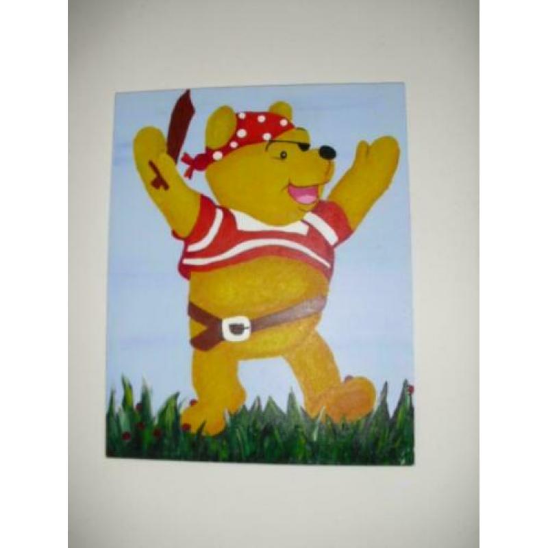 Te koop schilderij op doek van winnie de poe
