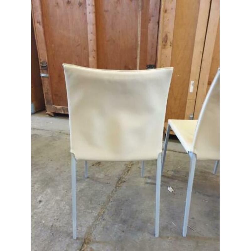 Zanotta Italy design 6 eetkamer stoelen