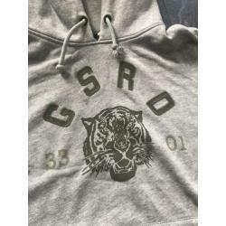 G STAR RAW grijze hoodie sweater groen print XXL heren ZGAN