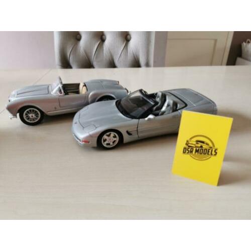 1:18 Chevrolet corvette C5 grijs