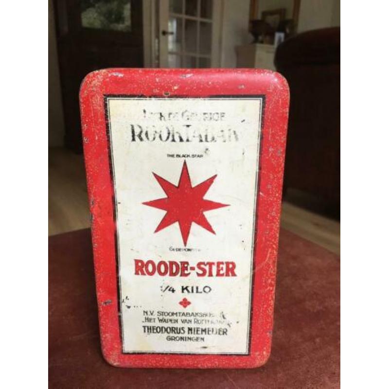Oud blik Roode-Ster Tabak