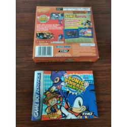 Sonic Pinball Party + Sonic Battle - Nintendo GBA - CIB