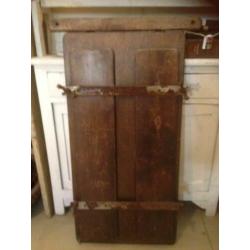 Brocante oud houten luik - luikje - deurtje
