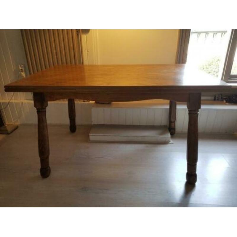 Houten tafel uitschuifbaar 133 x 88 x 75 cm (LxBxH)