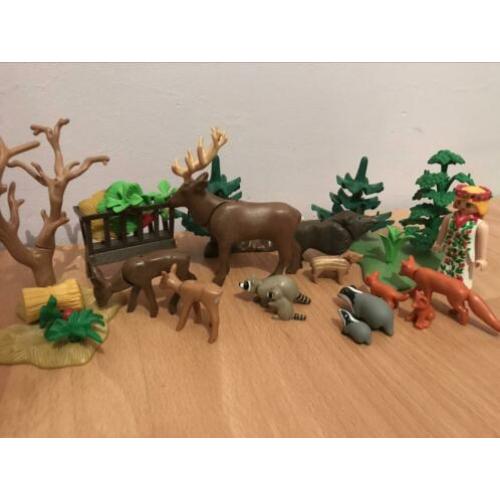 Playmobil bosdieren met poppetje