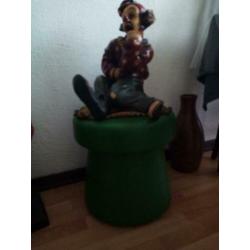 Poef jaren 70 paddestoel model heel apart