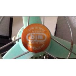 Ventilator jaren 50 zeegroen decorstuk