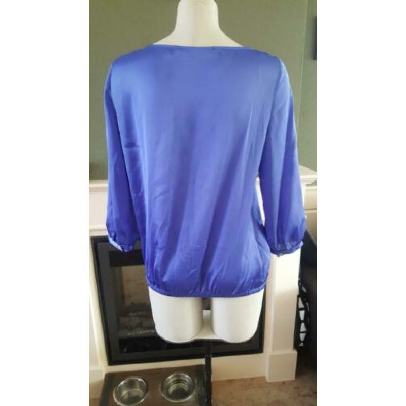 ZGAN prachtige paars blauwe STEPS top M 38/40, topje blauw