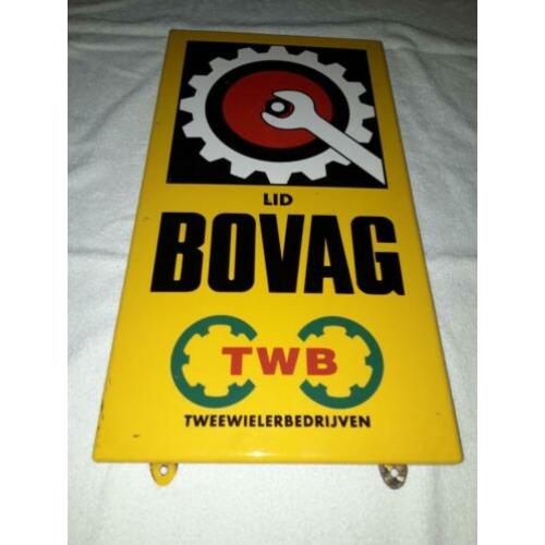 Bovag Tweewielerbedrijven Emaille reclamebord