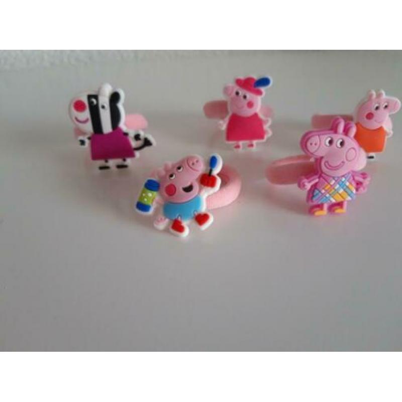 Nieuwe Peppa Big haar elastiekjes set (2) voor € 4,-