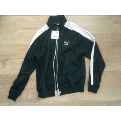 NIEUW Puma trainingsjasje track jack donker groen small