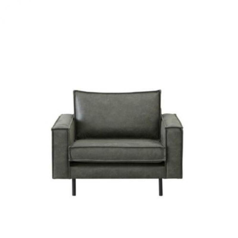 Lasvegas loveseat eco-leren antraciet van € 499 NU € 279