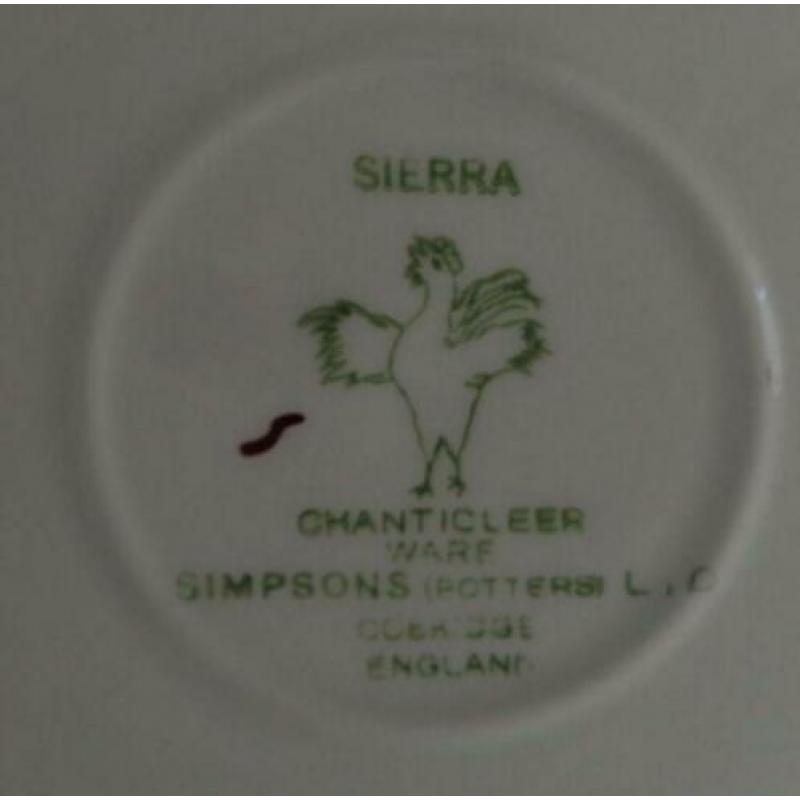 SIMPSONS CHANTICLEER WARE SIERRA soepkom soepkop en schotel