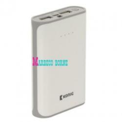 Powerbank, acculader, mobiele telefoonlader 7500mAh, White