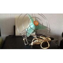 Ventilator jaren 50 zeegroen decorstuk