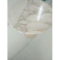 60s Knoll Eero Saarinen tulip bijzet tafel marmer calacatta