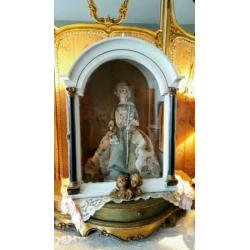 antieke brocante vitrine ..