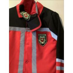 Stoer pak (maat 164) voor een brandweerman (carnaval)