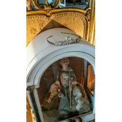 antieke brocante vitrine ..