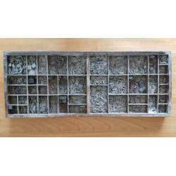 1. Authentieke letterbak met letters, plaatjes, enz