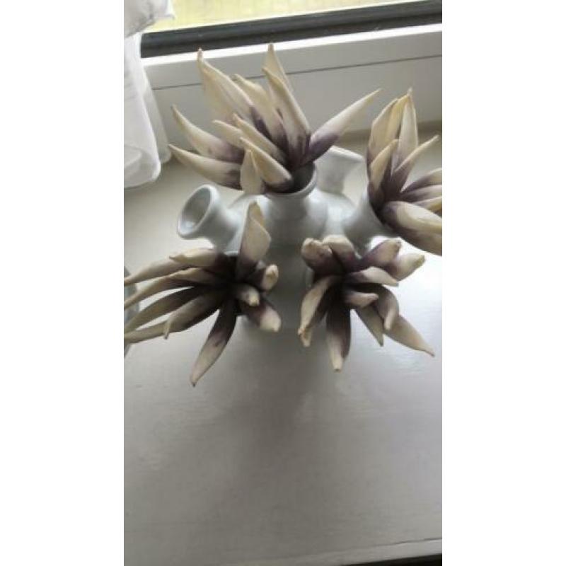 Twee leuke tulpen vaasjes verschillende hoogte