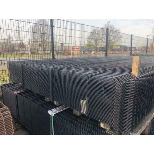 Compleet pakket: 15m1 Enkelstaafsmat 5x5mm Zwart RAL 9005