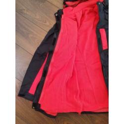 ZGAN zwart / roze ski jack (40) incl uitneembaar fleecejack