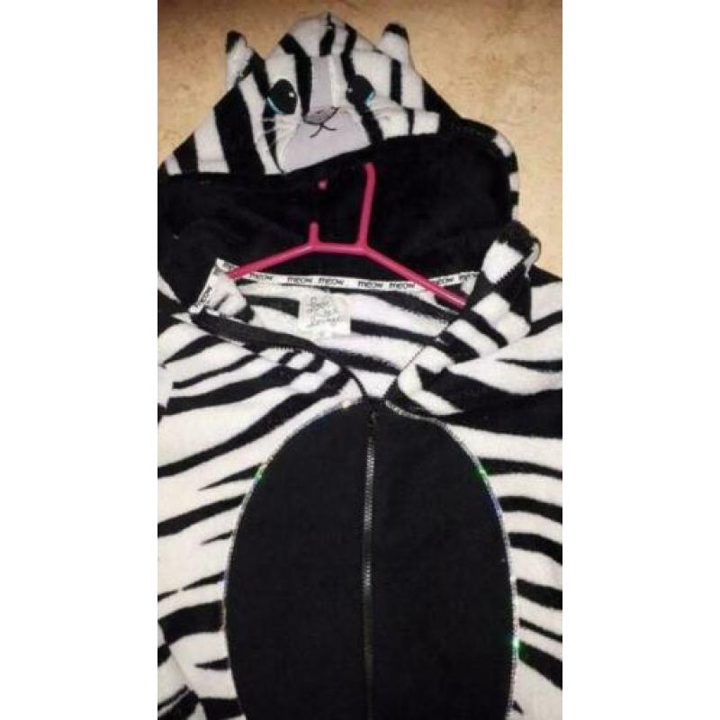 Carnaval onesie zwart wit maat 36 €6,00