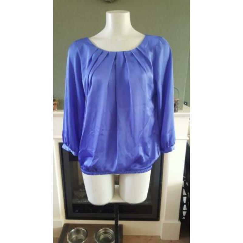 ZGAN prachtige paars blauwe STEPS top M 38/40, topje blauw