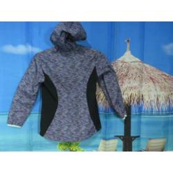 blauw roze wind cheat jas 7-8 jr. 122/128 van Free country
