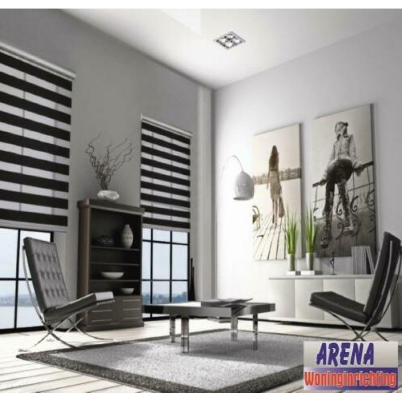 Duo Rolgordijn, Facetlight, Zebra gordijn nergens goedkoper