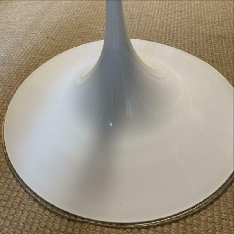Vintage heksenhoed lamp van glas.
