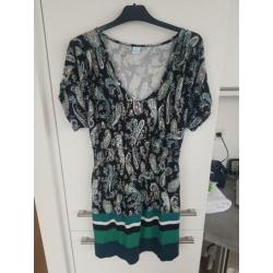 Jurk met paisley print M&S mode maat XL NIEUW