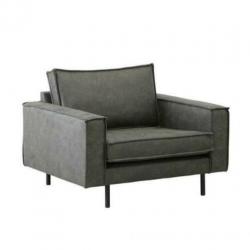 Lasvegas loveseat eco-leren antraciet van € 499 NU € 279