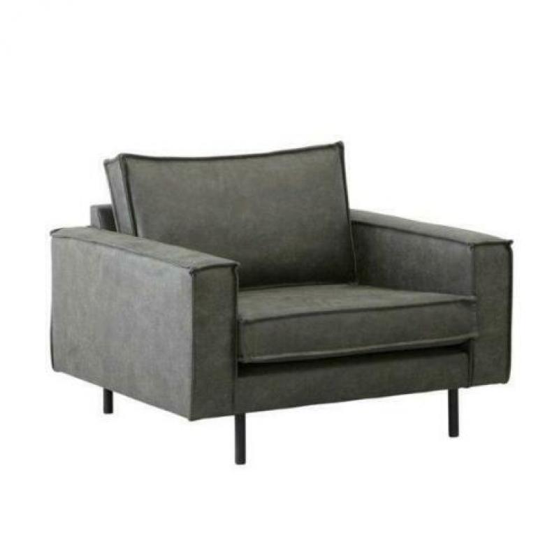 Lasvegas loveseat eco-leren antraciet van € 499 NU € 279