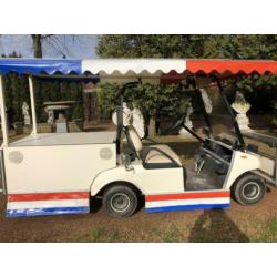 Golfcar, clubcar multifunctionele foodtruck
