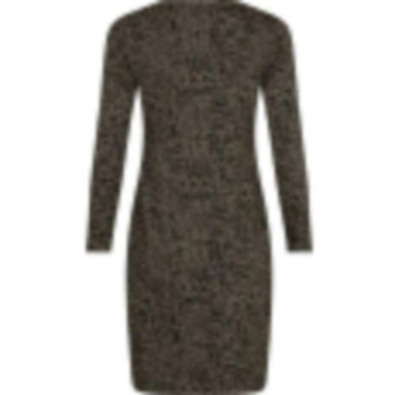 ZGAN beige zwart print jurkje van Purdey (Sey) maat 38.