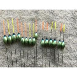 adv 266 / NIEUW mixset 15 dobbers BAZZERLA