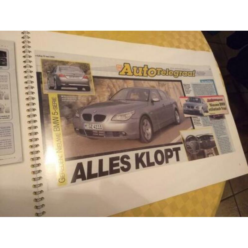 Grote BMW brochure van de 5-serie uit 2004