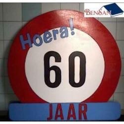 verjaardag bord 60 jaar bensan enter