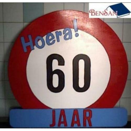 verjaardag bord 60 jaar bensan enter